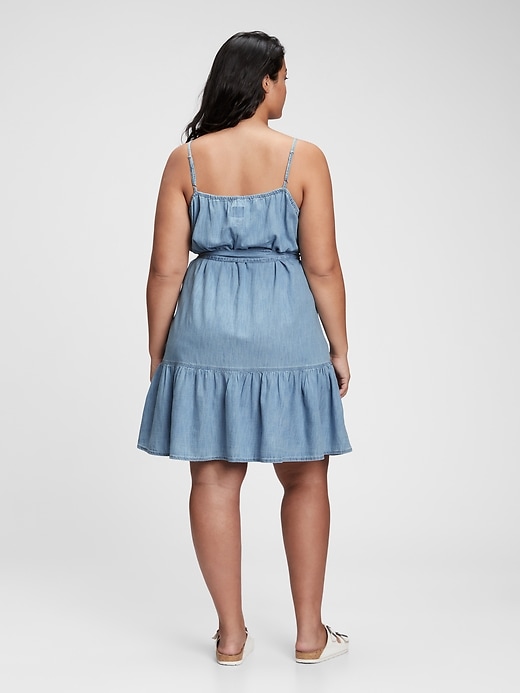 Image number 7 showing, Button-Front Ruffle Cami Dress