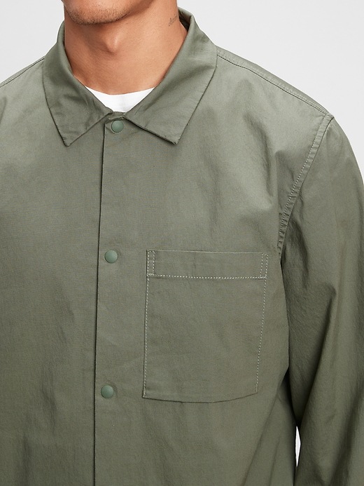 Image number 5 showing, Canvas Shirt Jacket