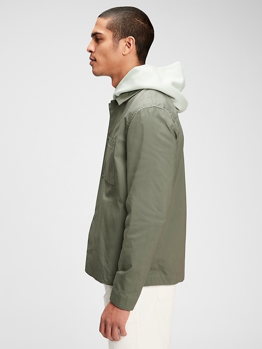 Image number 1 showing, Canvas Shirt Jacket