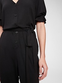 View large product image 4 of 7. Button-Front Jumpsuit