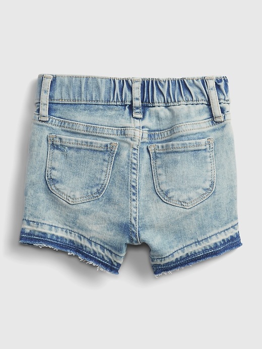 2 of 8 showing, with the color Vintage light of product Toddler Shortie Demim Shorts with Washwell™