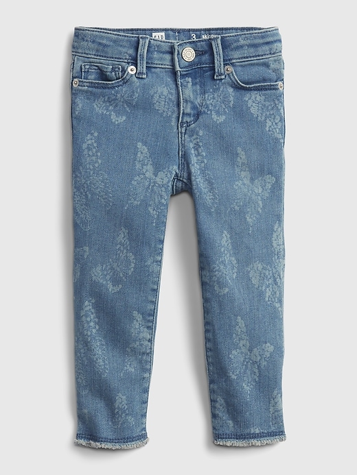 Image number 1 showing, Toddler Butterfly Skinny Ankle Jeans with Washwell&#153