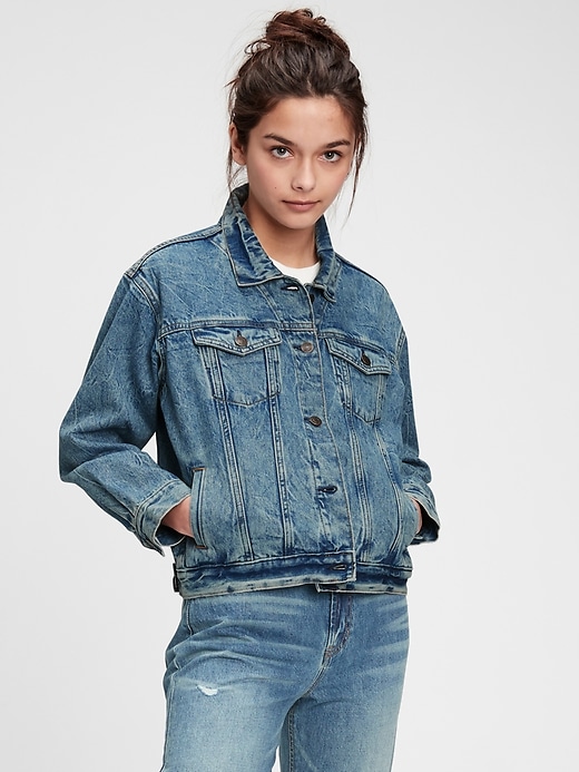 Image number 1 showing, Teen Oversized Denim Jacket