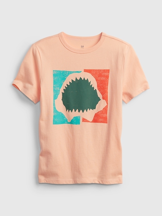 View large product image 1 of 1. Kids 100% Organic Cotton Graphic T-Shirt
