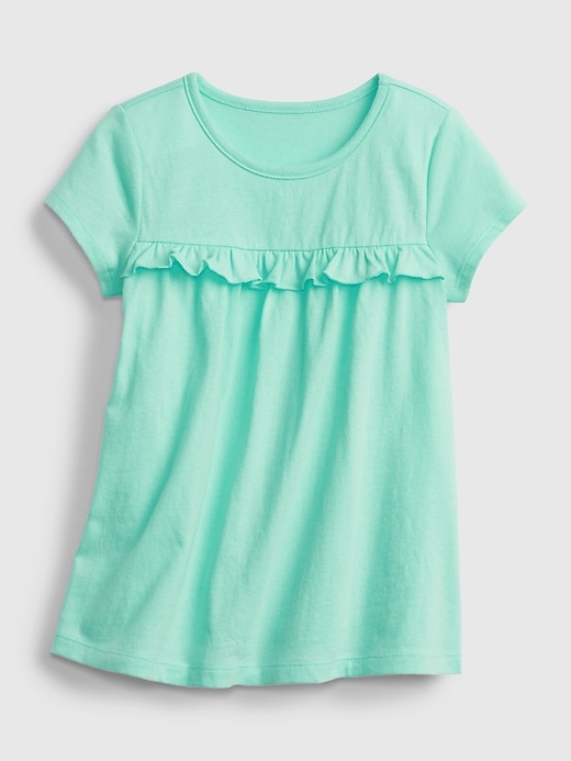1 of 8 showing, with the color shore blue of product Toddler 100% Organic Cotton Mix and Match T-Shirt