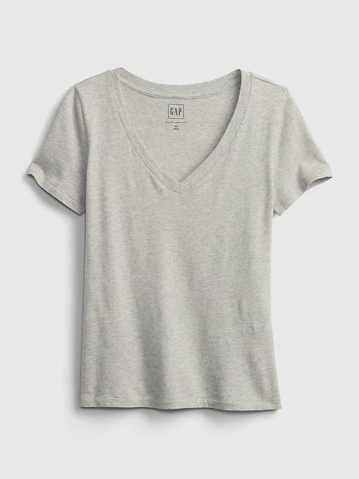 Image number 6 showing, Organic Cotton Vintage V-Neck T-Shirt