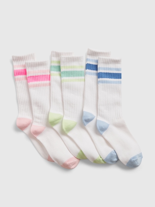 1 of 8 showing, with the color multi of product Kids Tube Socks (3-Pack)
