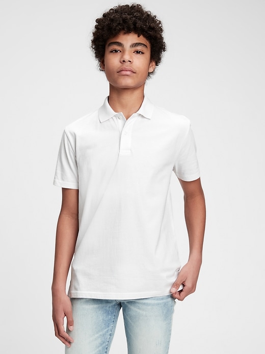 Image number 3 showing, Teen 100% Organic Cotton Polo Shirt