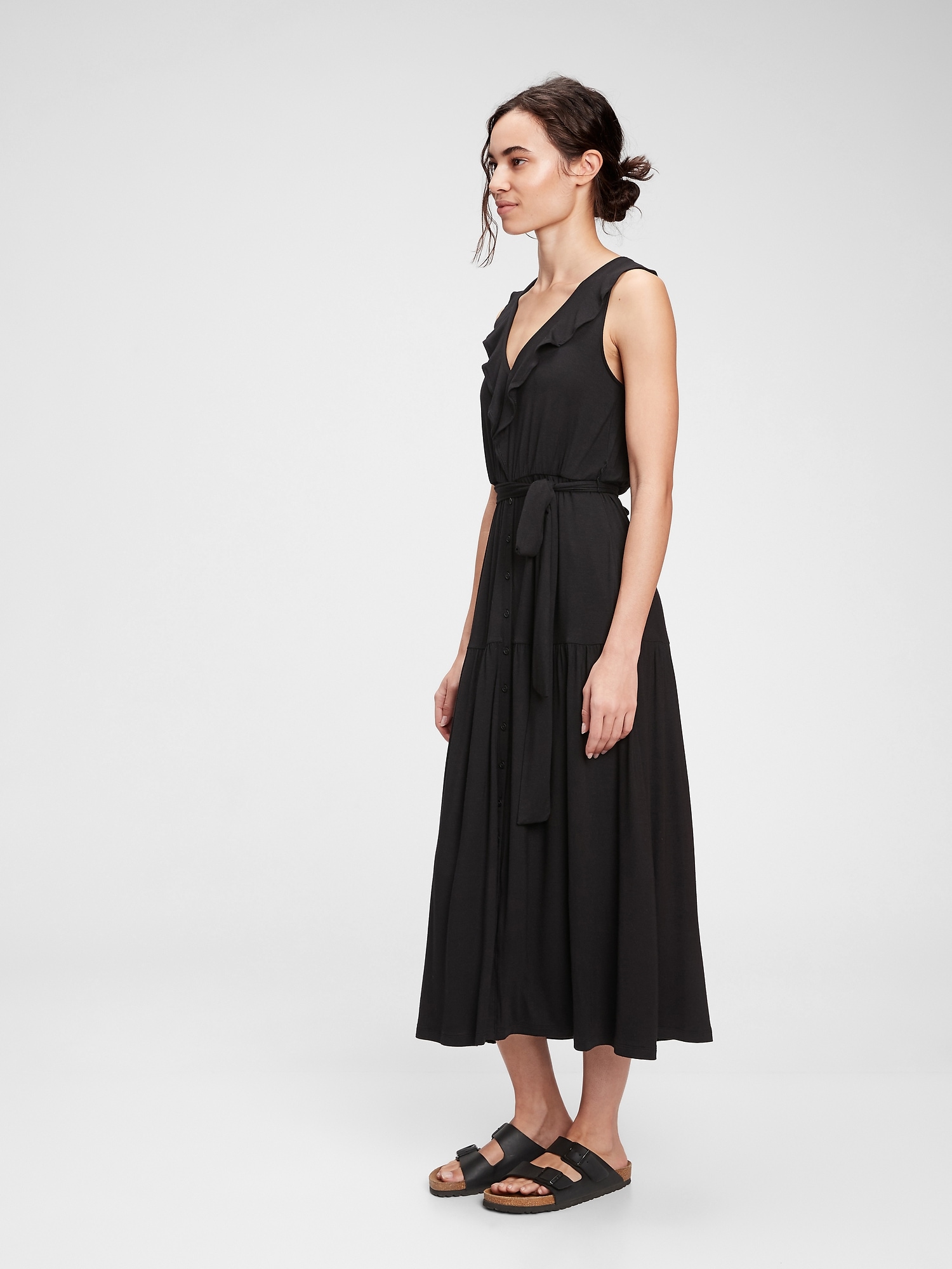 gap ruffle dress