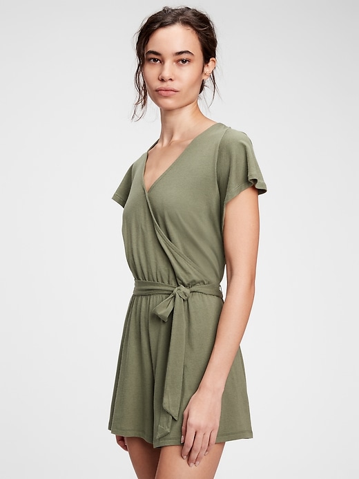 View large product image 1 of 1. Flutter Sleeve Romper