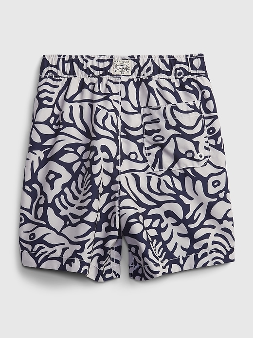 Image number 2 showing, Kids 100% Recycled Polyester Floral Swim Trunks