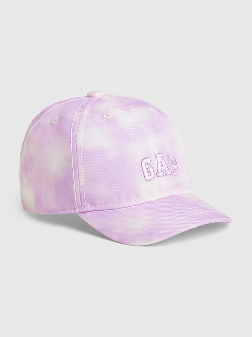 1 of 8 showing, with the color purple tie dye of product Toddler Tie-Dye Gap Logo Baseball Hat