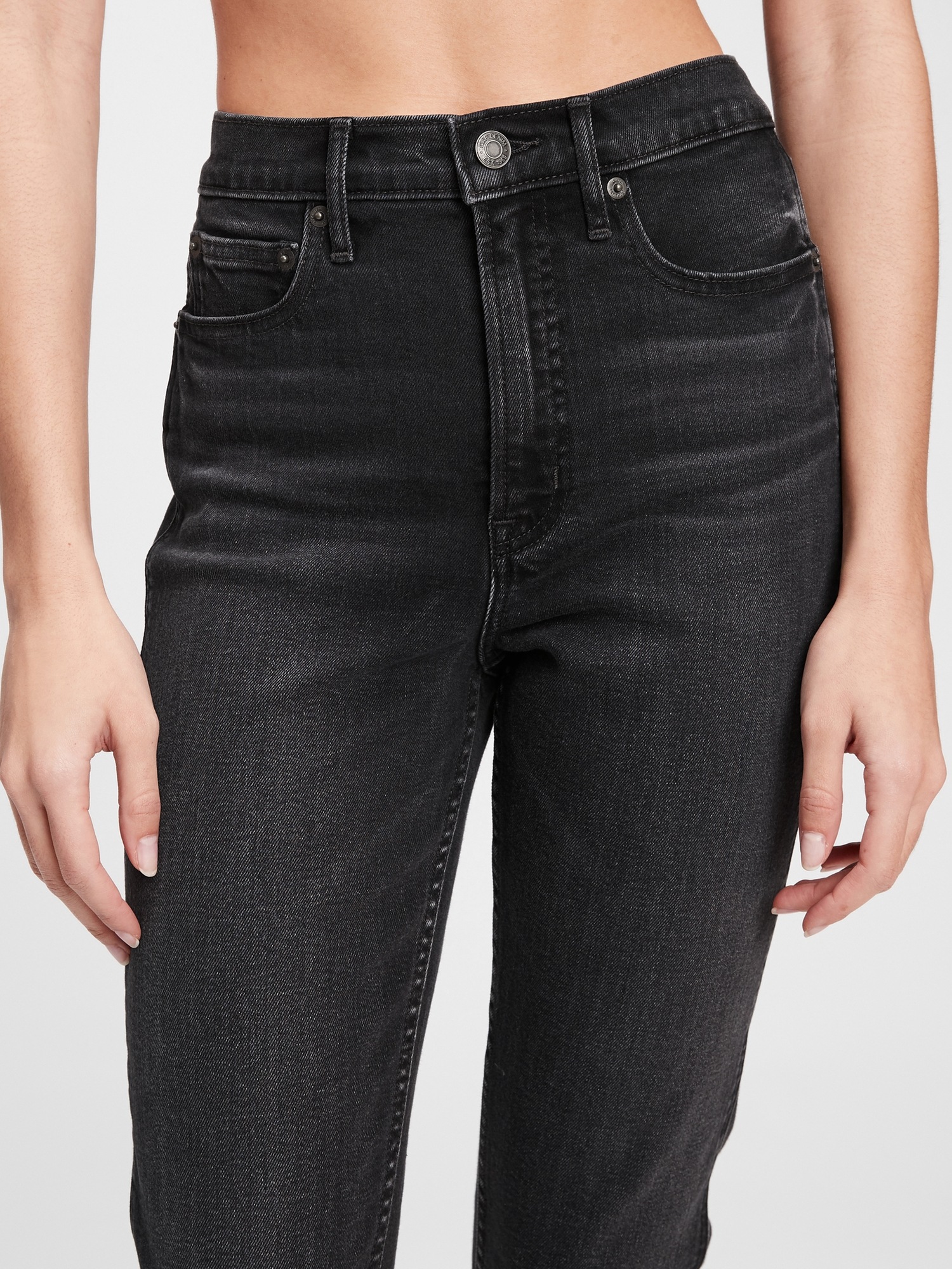 high rise cigarette jeans gap