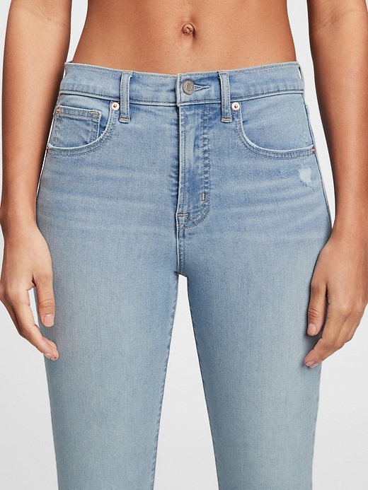 High Rise True Skinny Jeans with Washwell Gap