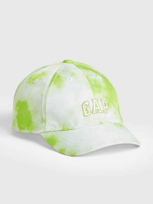 1 of 8 showing, with the color green tie dye of product Toddler Tie-Dye Gap Logo Baseball Hat