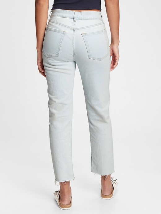 Image number 2 showing, High Rise Cheeky Straight Jeans With Washwell&#153