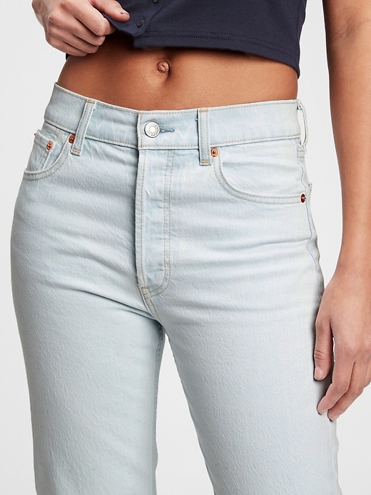 Image number 5 showing, High Rise Cheeky Straight Jeans With Washwell&#153