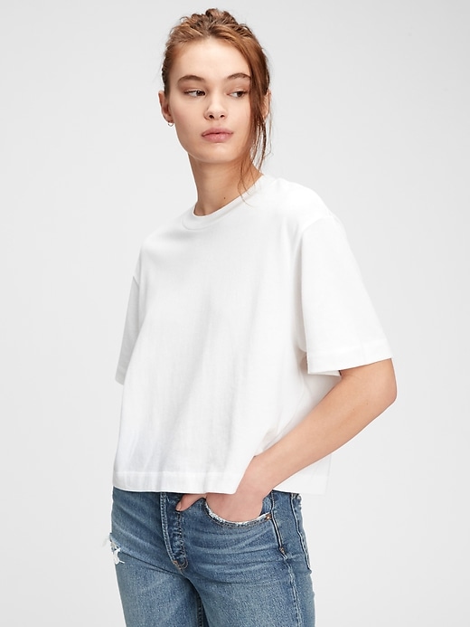 Image number 1 showing, Boxy Cropped T-Shirt