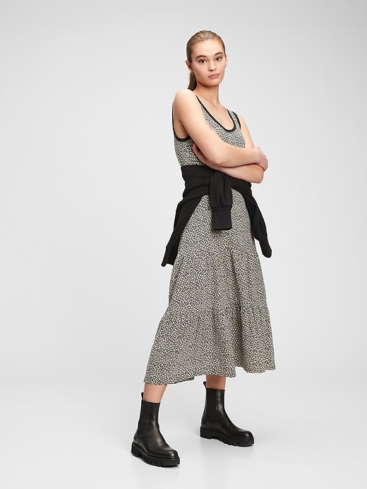 Image number 8 showing, Sleeveless Tiered Maxi Dress