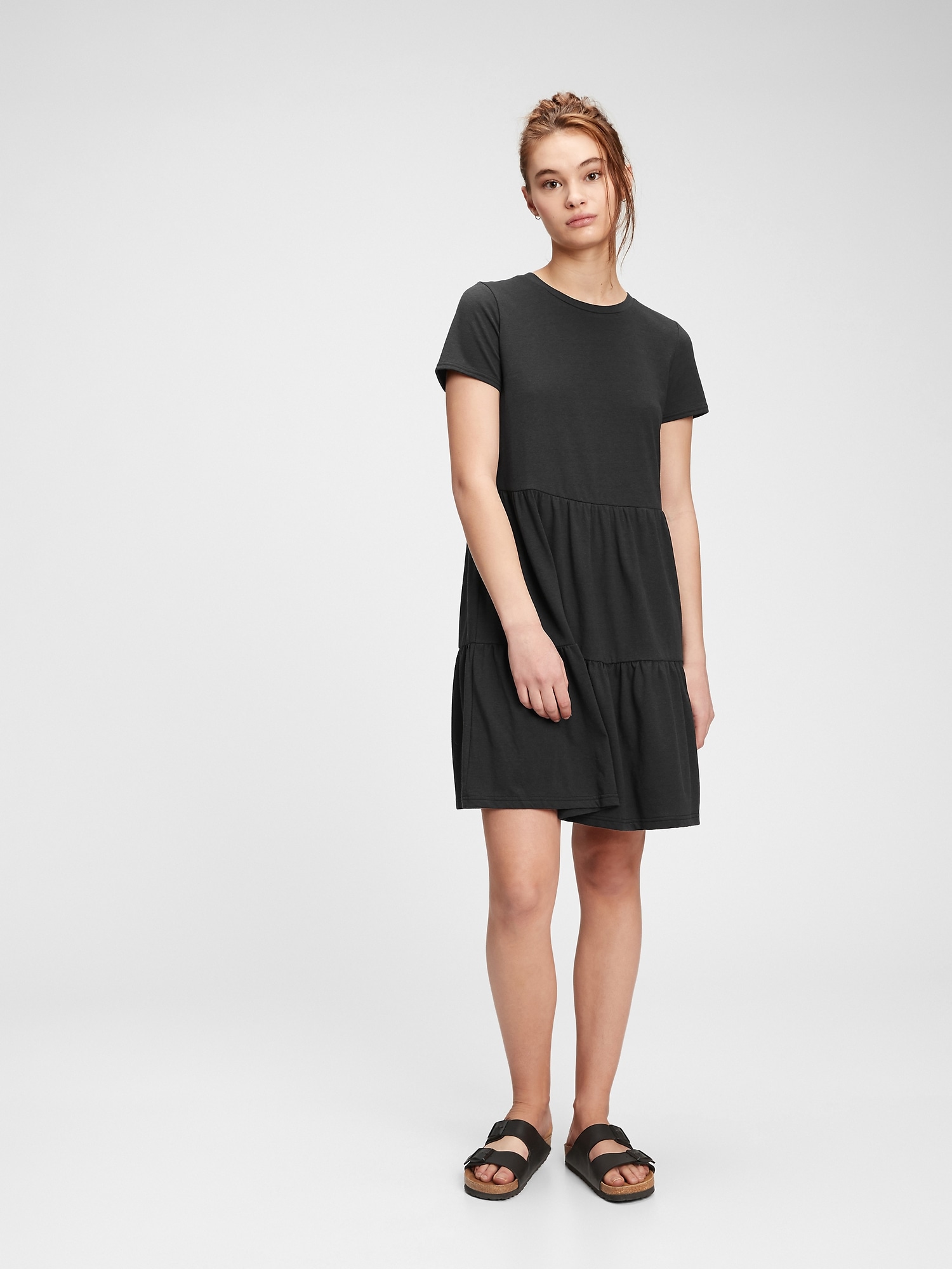 rust color wrap dress