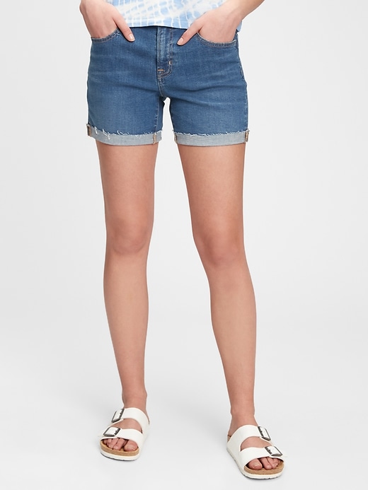 Image number 3 showing, The Gen Good Mid Rise Denim Shorts With Washwell&#153