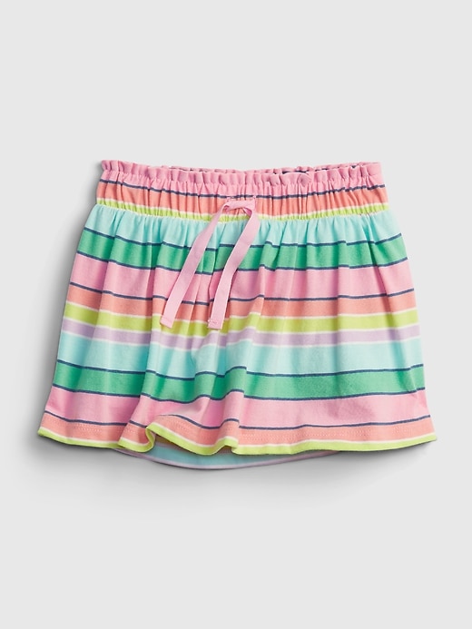 1 of 8 showing, with the color candy multi stripe of product Toddler Organic Cotton Mix and Match Skort