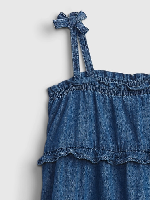 Image number 3 showing, Toddler Denim Tiered Dress