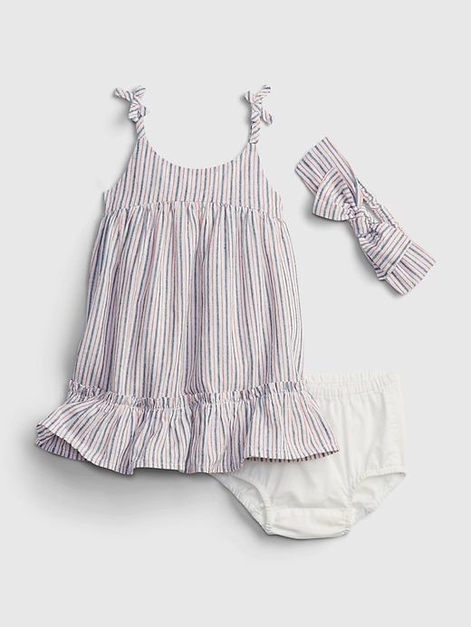 Image number 1 showing, Baby Stripe Dress Set