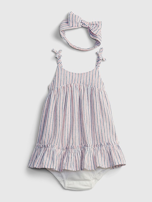 Image number 3 showing, Baby Stripe Dress Set