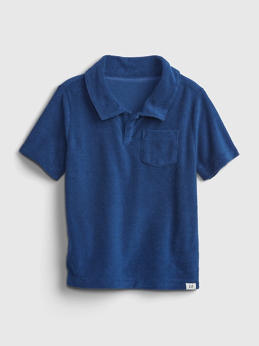 View large product image 1 of 3. Toddler Terry Polo Shirt
