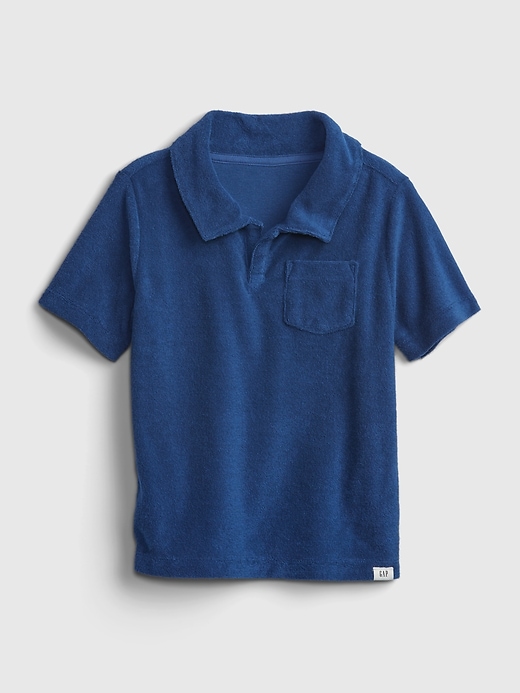 View large product image 1 of 3. Toddler Terry Polo Shirt