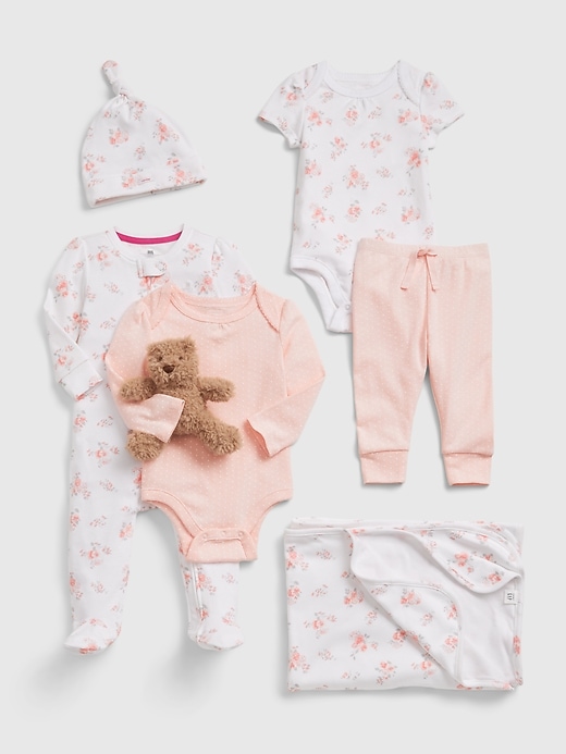 1 of 8 showing, with the color white of product Baby 7-Piece Gift Set