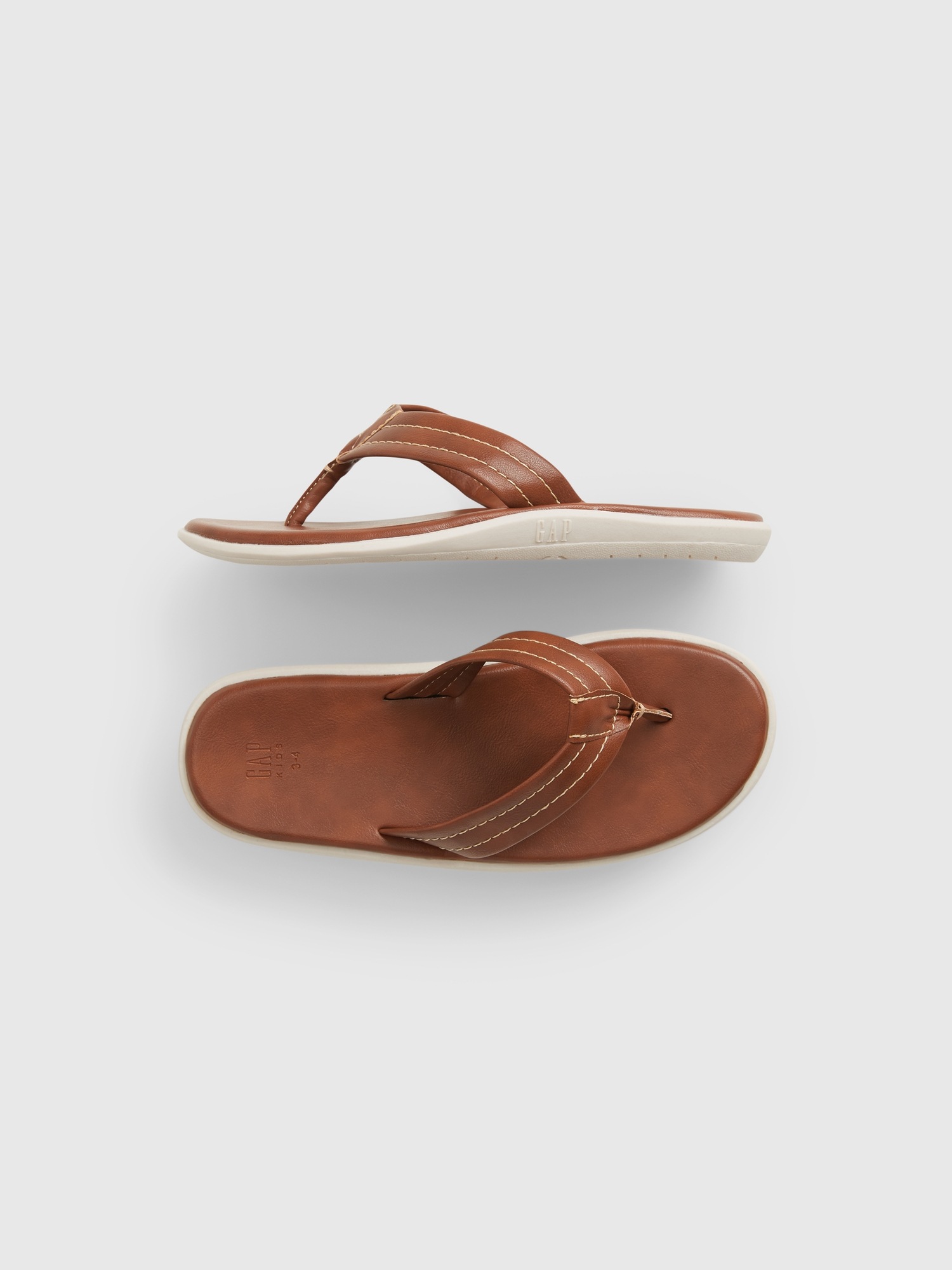 gap leather flip flops
