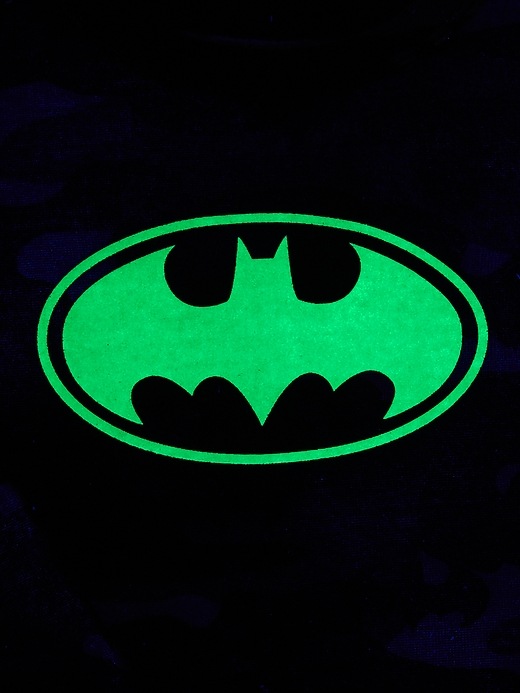 2 of 8 showing, with the color new shadow of product Baby & Toddler DC™ Batman Organic Glow in the Dark PJ Set
