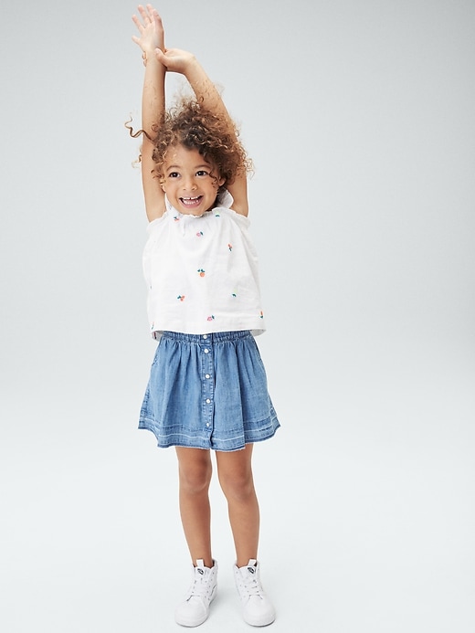 Image number 4 showing, Toddler Denim Skirt