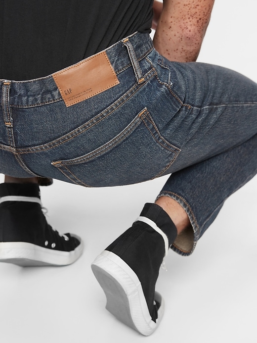 2 of 8 showing, with the color worn dark of product GapFlex Slim Fit Jeans  With Washwell™