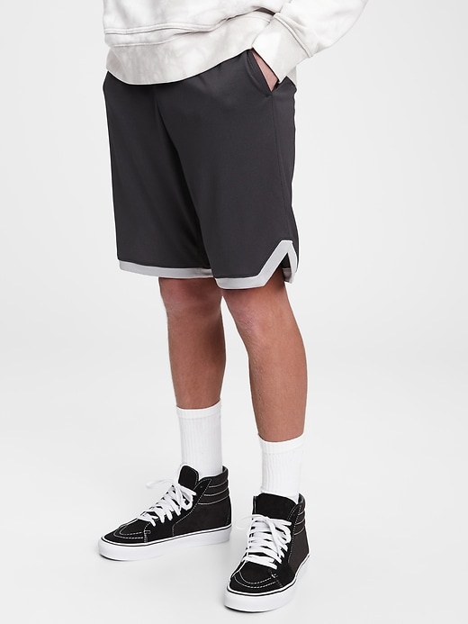 Image number 6 showing, GapFit Teen 100% Recycled Polyester Essential Shorts