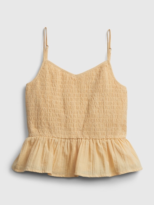 2 of 8 showing, with the color wheat gold of product Teen 100% Organic Cotton Cinched Cami
