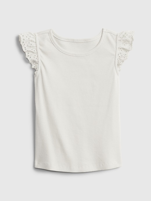 View large product image 1 of 1. Toddler Lace-Trim Tank Top