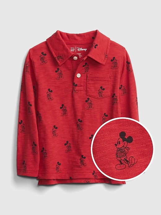 View large product image 1 of 3. babyGap &#124 Disney Mickey Mouse Print Polo Shirt