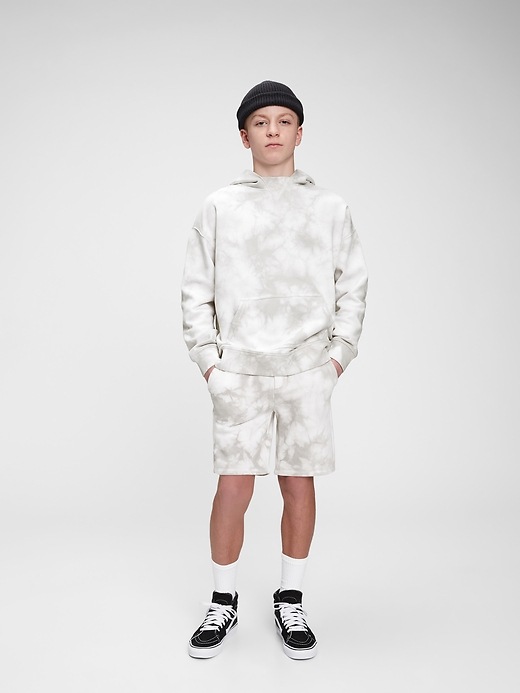 1 of 8 showing, with the color grey area of product Teen Tie-Dye Everyday Pull-On Shorts