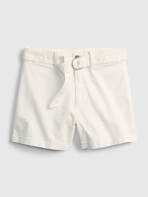 Image number 5 showing, 4" High Rise Belted Shorts