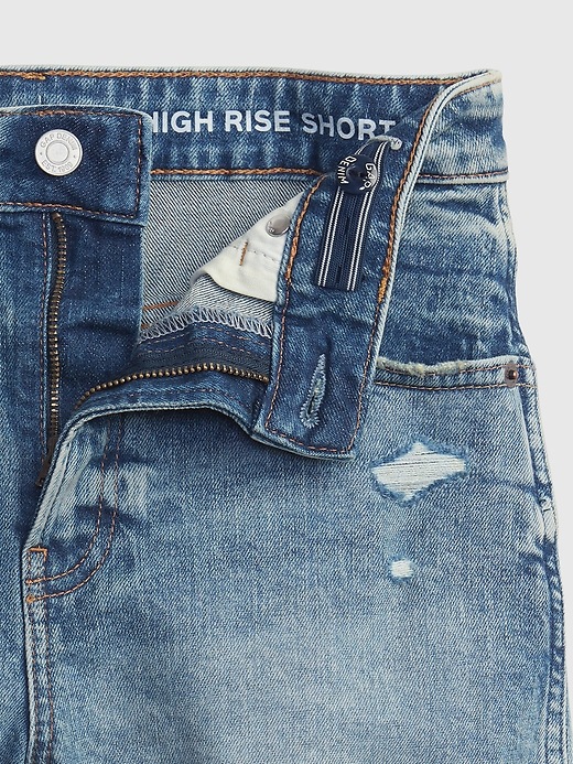 Image number 4 showing, Teen Sky High-Rise Denim Shorts with Stretch