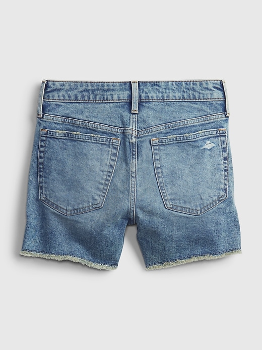 Image number 3 showing, Teen Sky High-Rise Denim Shorts with Stretch