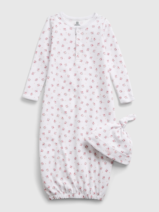 Image number 1 showing, babyGap Floral Print Sleep Gown Set