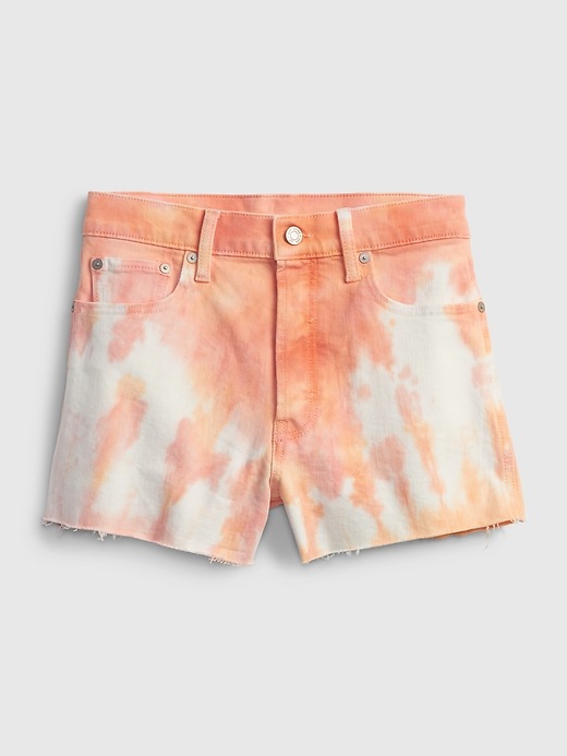 Image number 6 showing, 4" High Rise Tie-Dye Cheeky Shorts