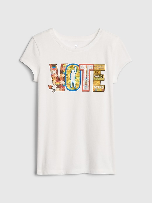 Image number 1 showing, The Gap Collective Kid Girl Vote T-Shirt