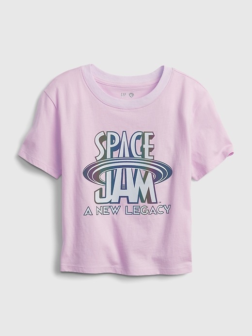 Image number 1 showing, GapKids &#124 Space Jam Organic Cotton Graphic Boxy T-Shirt