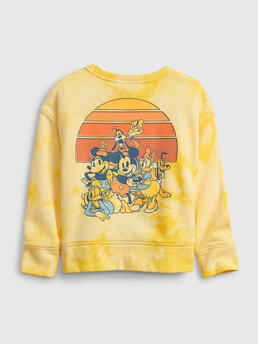 View large product image 2 of 3. babyGap &#124 Disney Mickey Mouse Tie-Dye Print Crewneck Sweatshirt