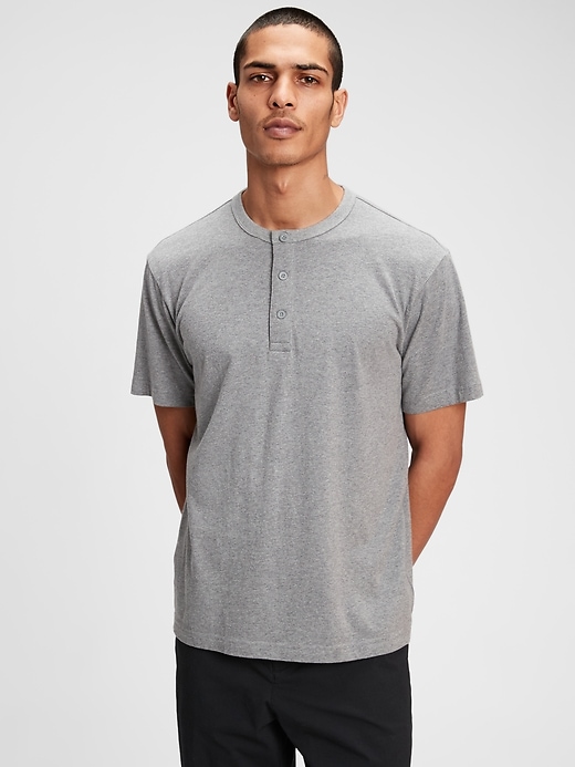 View large product image 1 of 1. Henley T-Shirt